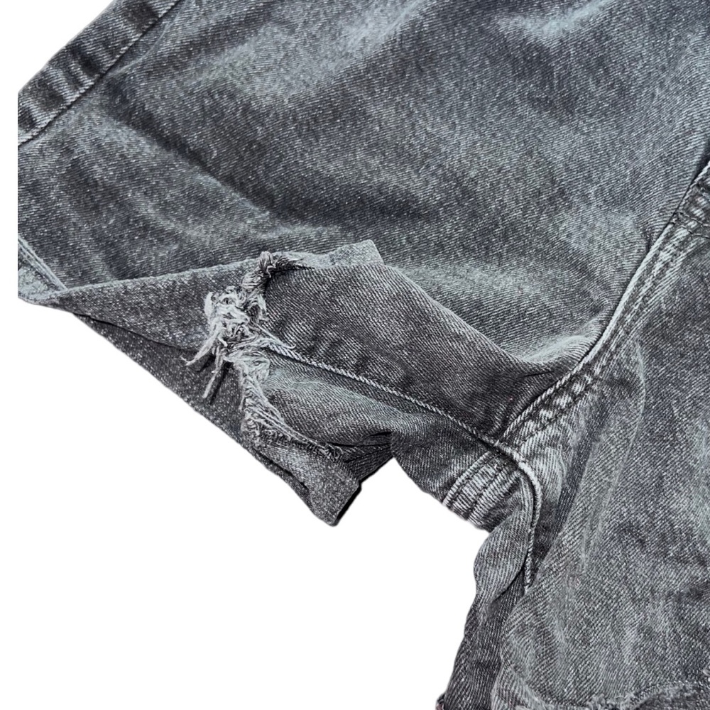 A New Day Black Wash High Waist Jean Shorts Women’s Size 12 - Picture 3 of 5